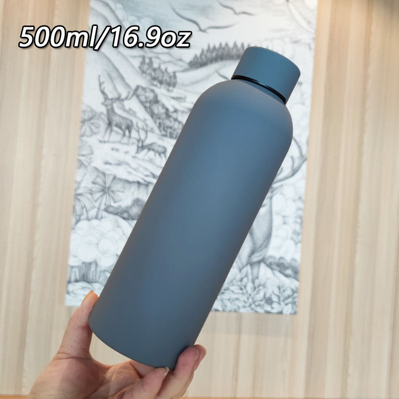 Damen Hochwertige Edelstahltrinkflasche mit rutschfestem Griff Karnz