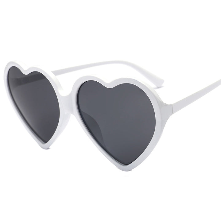 Damen Herzförmige Sonnenbrille mit stylishem Rahmen Karnz