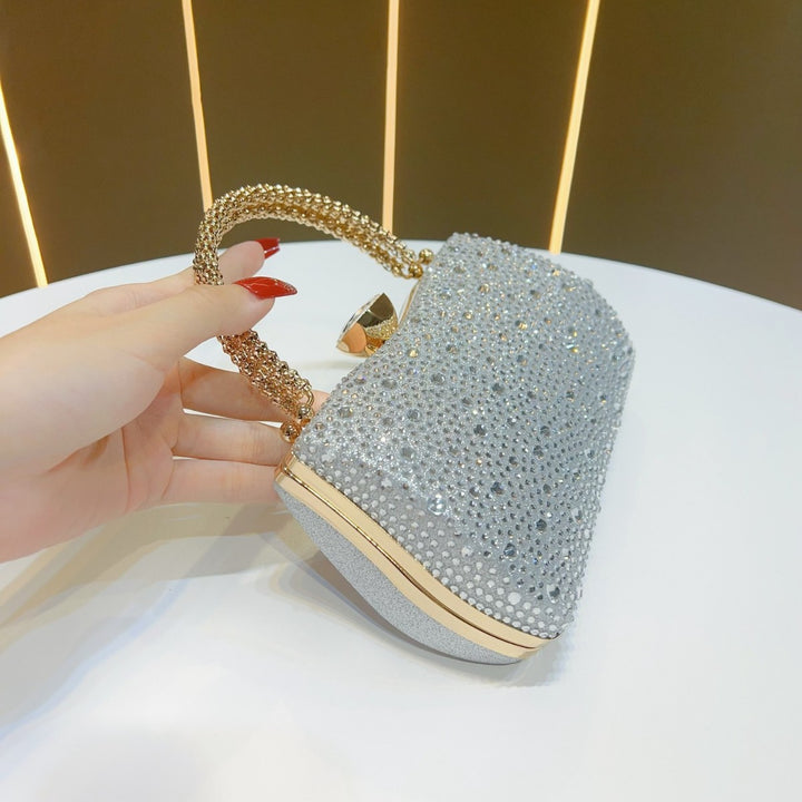 Elegante mit Strass verziertes Clutch