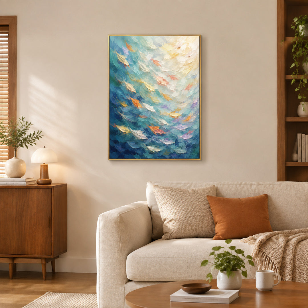 Abstrakte expressionistische Leinwand Wandkunst Dekor