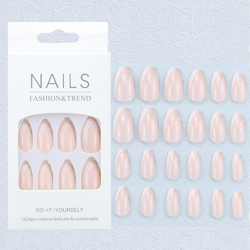 Künstlerisches Grafik Press-On Nagelset Karnz