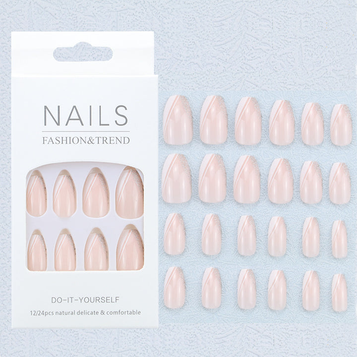 Künstlerisches Grafik Press-On Nagelset Karnz