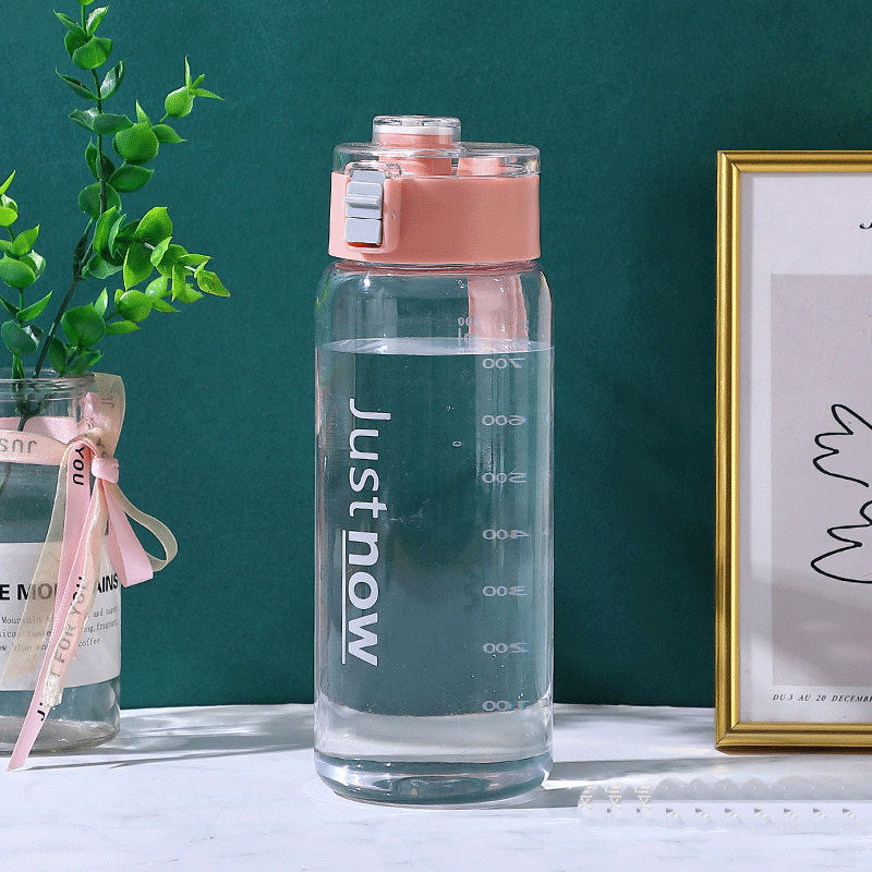 Unisex BPA-freie Wasserflasche mit Messskala Karnz