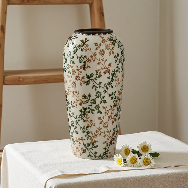 Florale Keramikvase Karnz