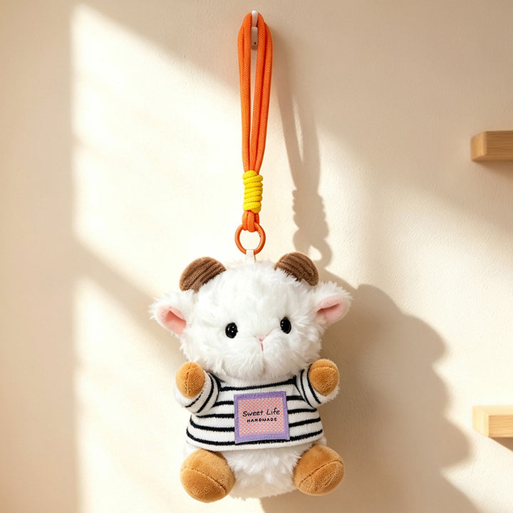 Plüsch Ram Doll Bag Charm Anhänger Schlüsselanhänger mit Kleid und Schlaufe Karnz