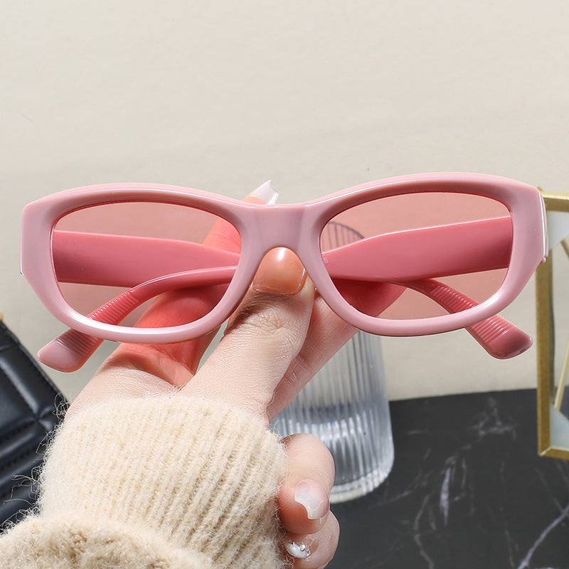 Damen modische Cat-Eye Sonnenbrille mit flexiblem Rahmen und UV-Schutz Karnz