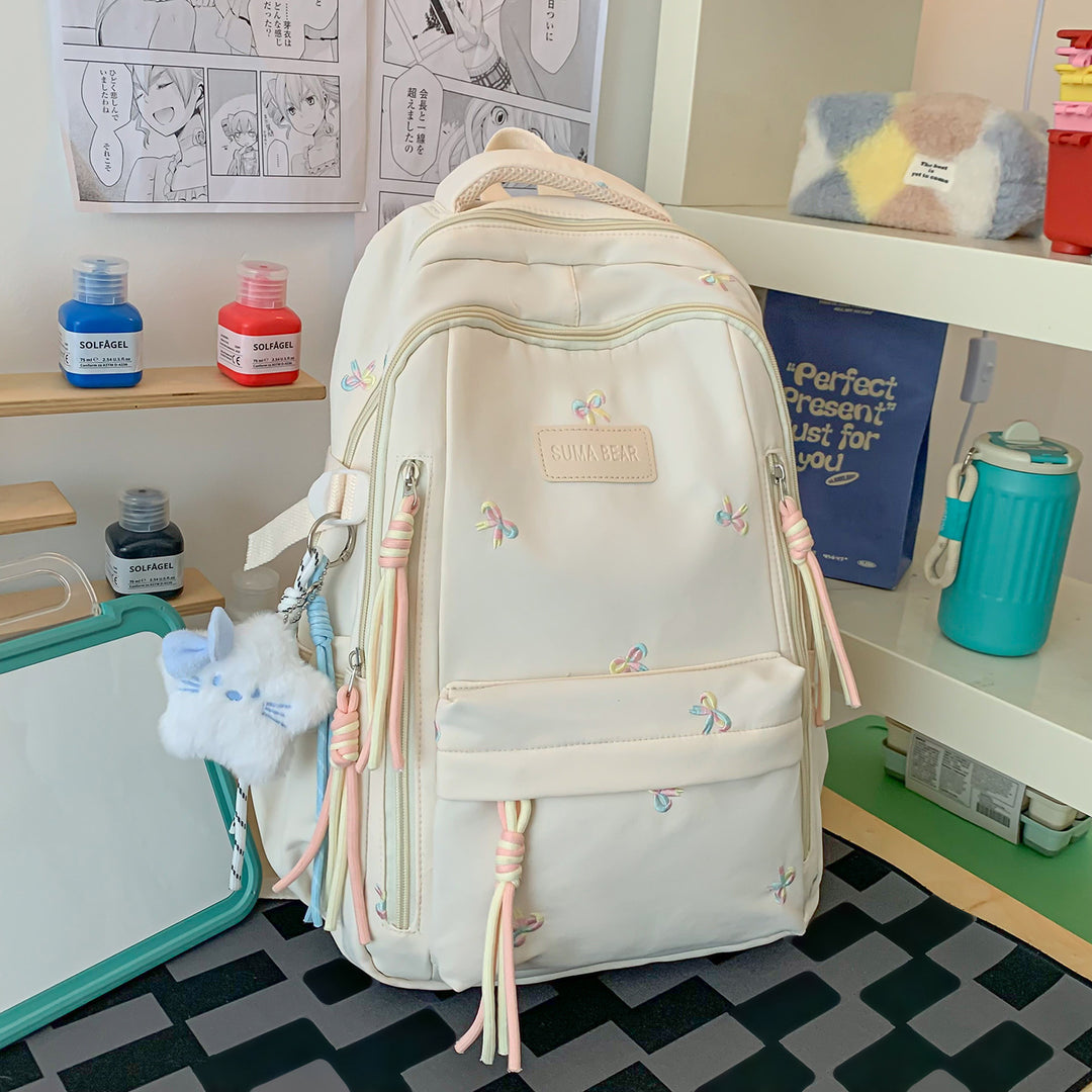 Stylische Bestickte Schulrucksack Karnz