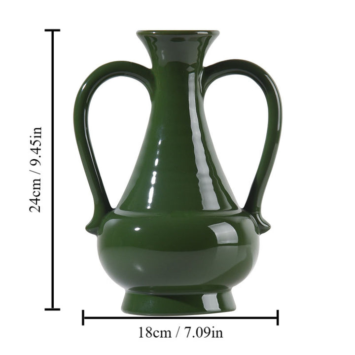 Elegante geschwungene Keramikvase
