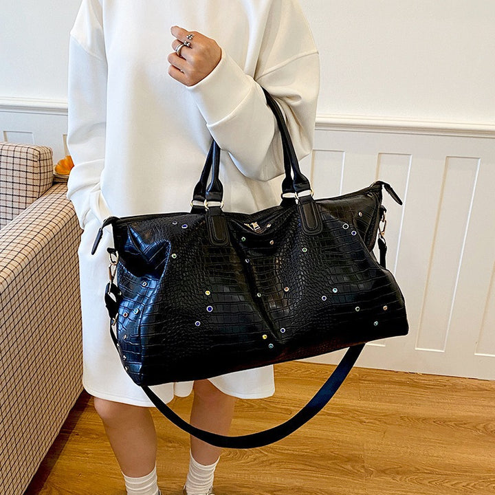 Stylische Krokodil-Textur Wochenend-Duffel-Tasche Karnz