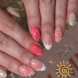 Künstlerische Seestern-Nagelkunstverbesserungen Karnz
