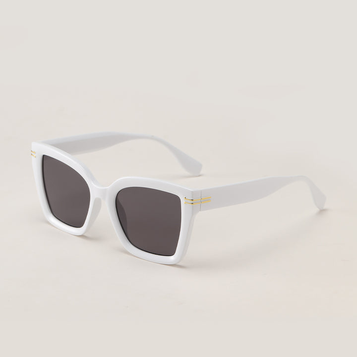 Damen trendige quadratische Sonnenbrille mit elegantem Gestell Karnz