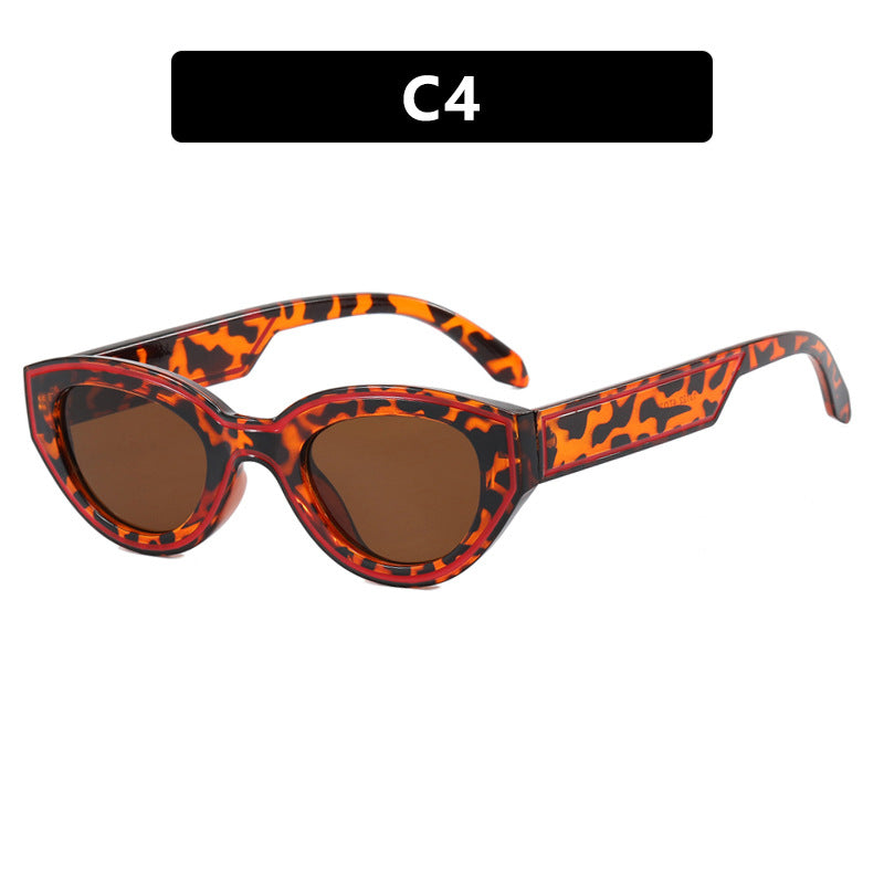 Damen Cat-Eye Sonnenbrille mit robustem transparenten Rahmen und schützendem UV-Filter Karnz