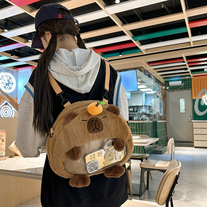 Plüsch Capybara Charakter Rucksack Karnz