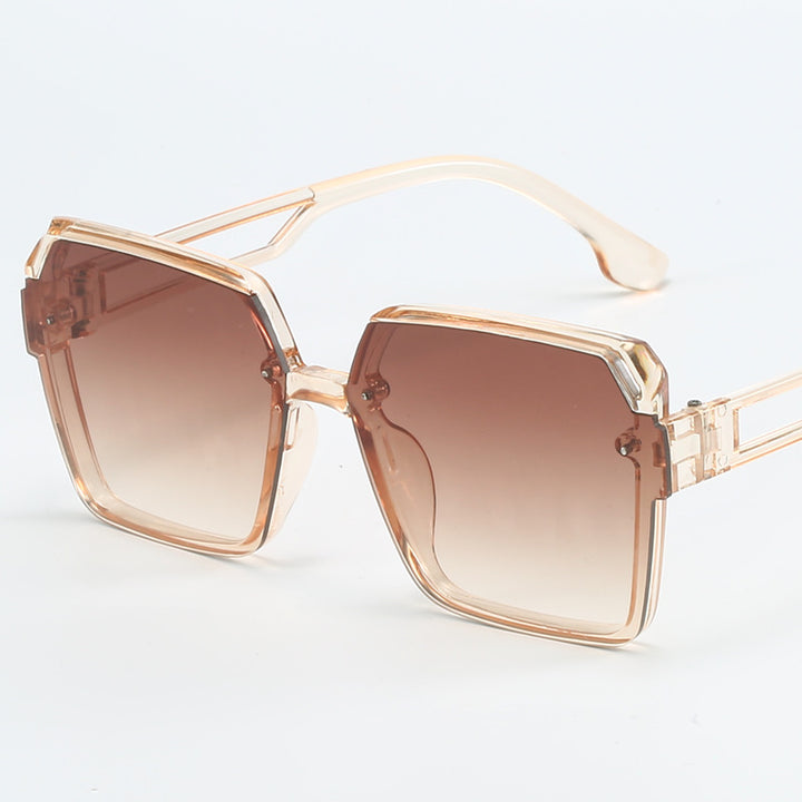Damen modische quadratische Sonnenbrille mit filigranem Design Karnz