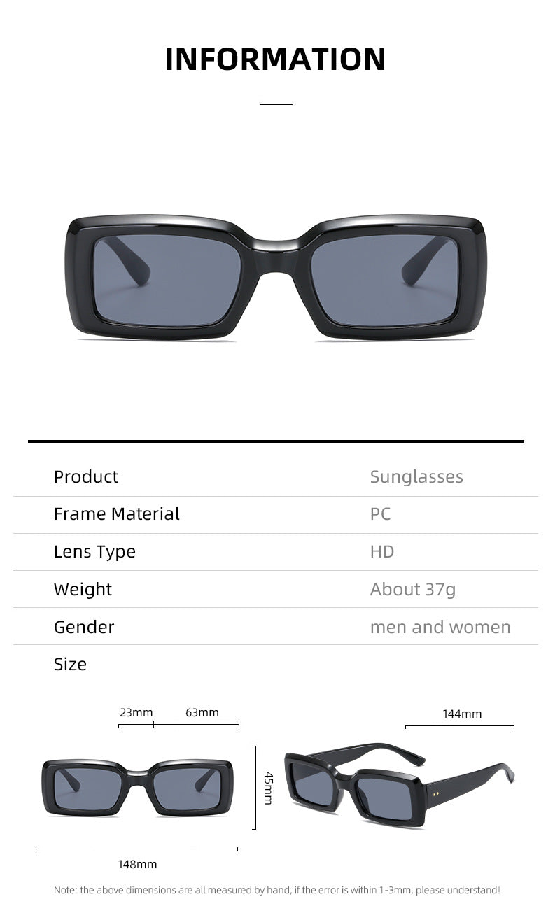Damen stilvolle quadratische Sonnenbrille mit verspiegelten Gläsern Karnz