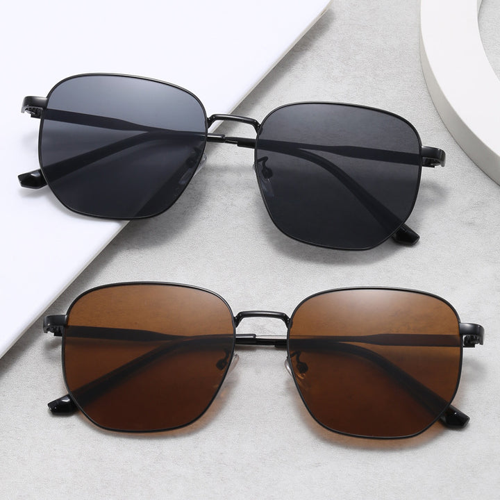Damen modische quadratische Brille mit leichtem Metallrahmen Karnz