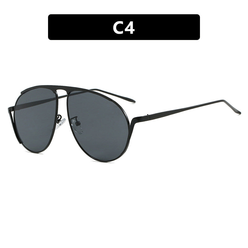 Damen modische Piloten-Sonnenbrille mit polarisierten Gläsern und elegantem Metallrahmen Karnz