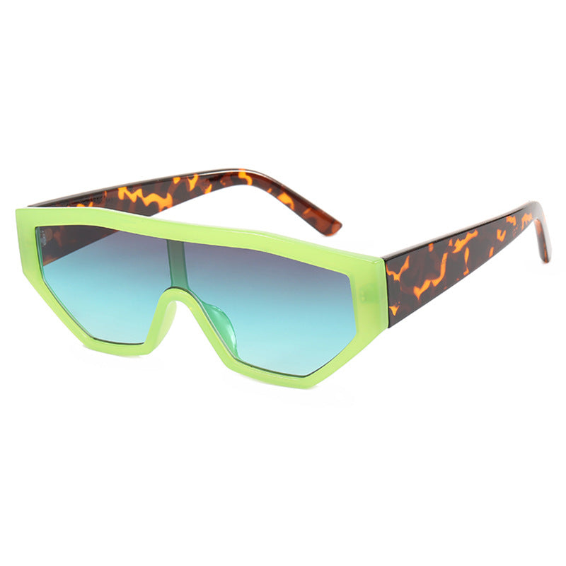 Damen modische Sonnenbrille im Tierfell-Look Karnz