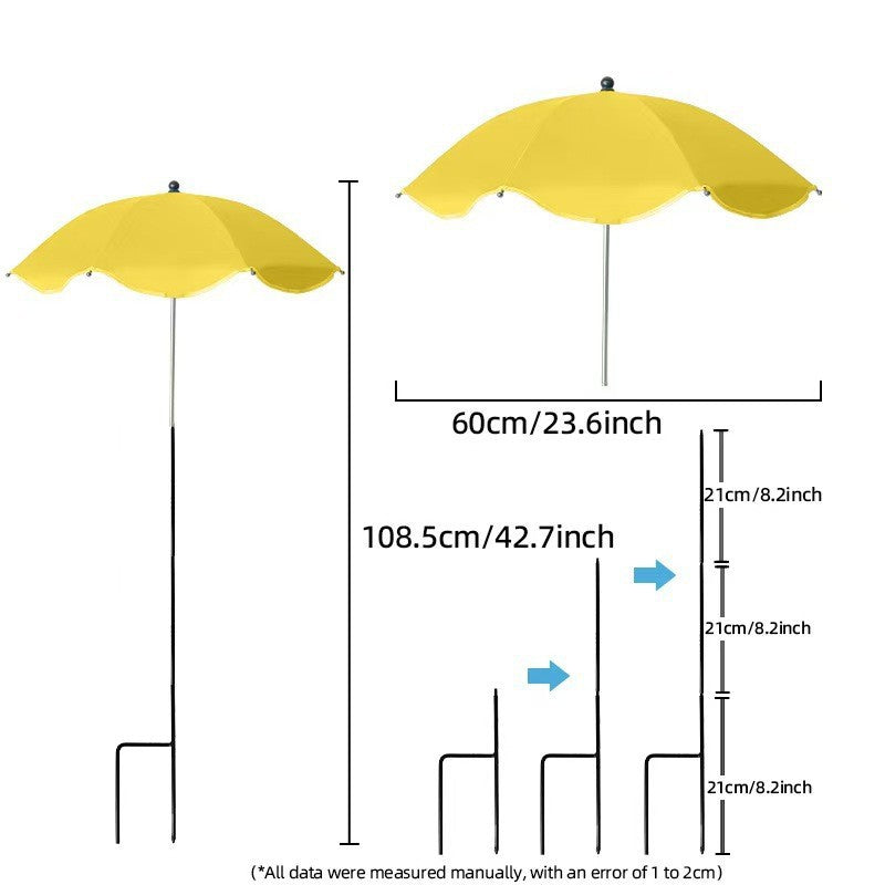 Damen Sonnenschutzschirm mit flexiblem Stativ Karnz