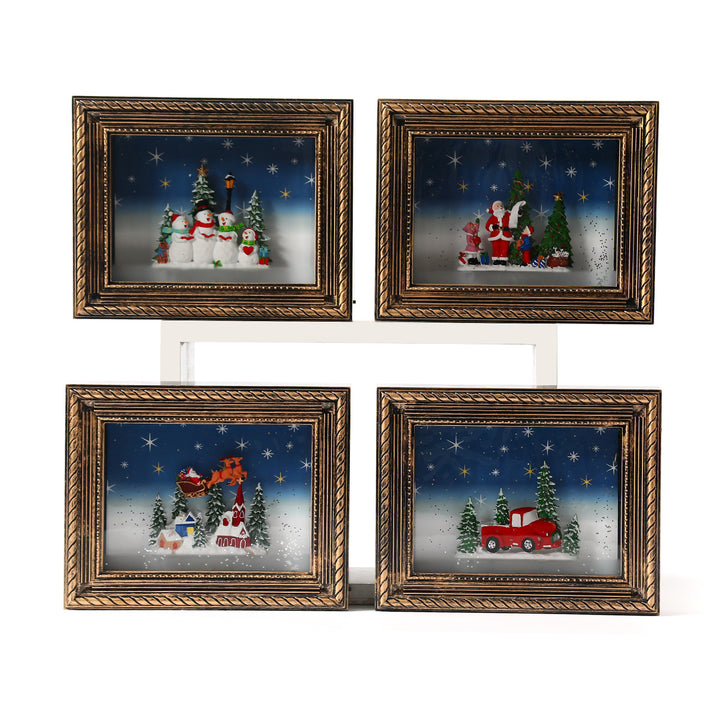 Beleuchtete Weihnachts-Szenen-Figurine Karnz