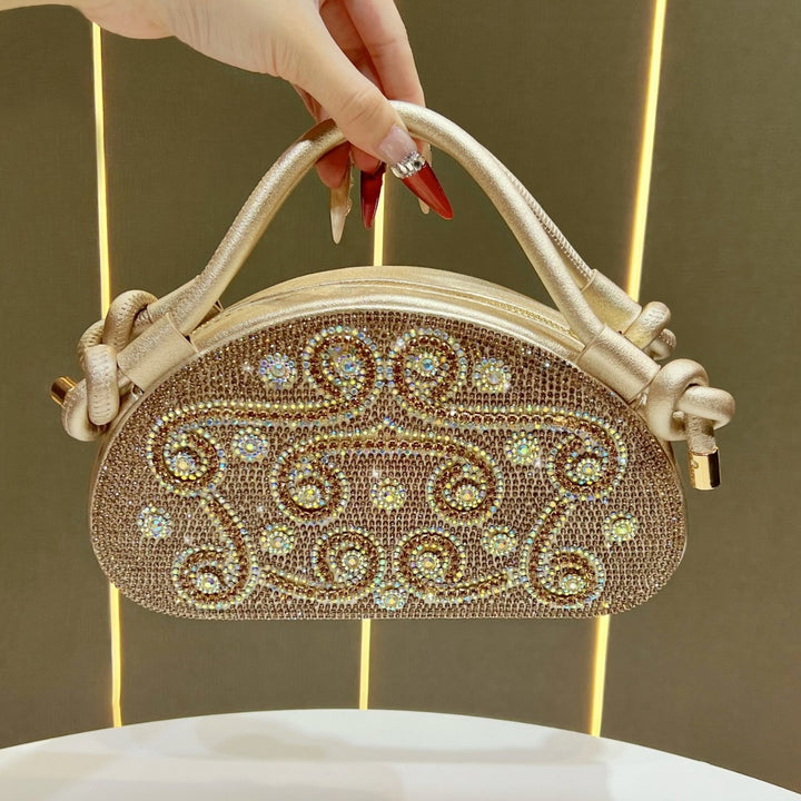 Strassverzierte Handtasche