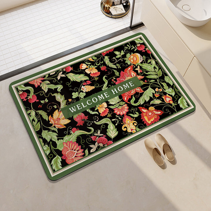 Geometrisch gemusterte Memory Foam Badematte Karnz