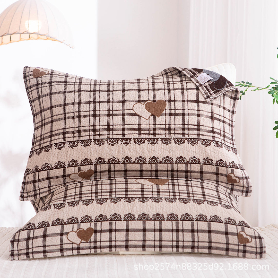 Damen Kissenbezug mit filigranem Blumenmotiv Karnz