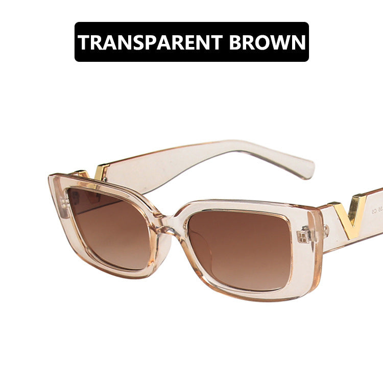 Damen moderne Cat-Eye Sonnenbrille mit Metallic-Details Karnz