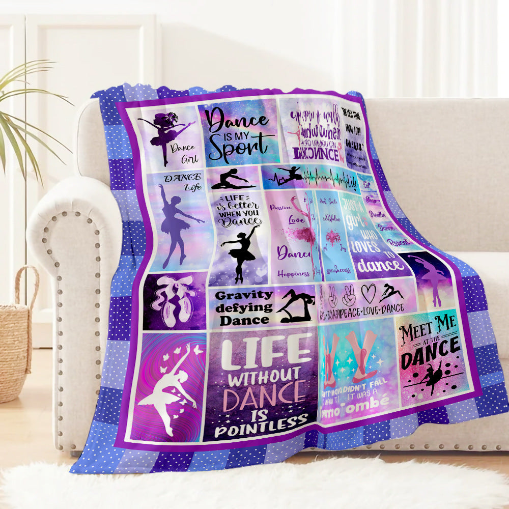 Tanz-Themen Fleece-Decke Karnz