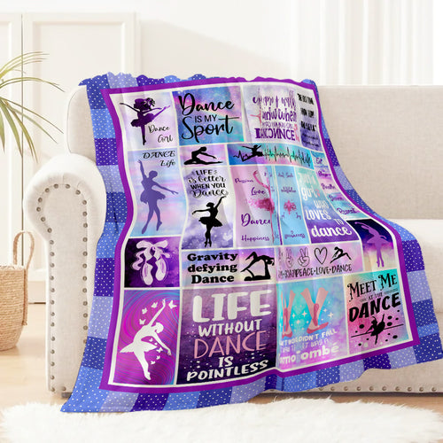 Tanz-Themen Fleece-Decke Karnz