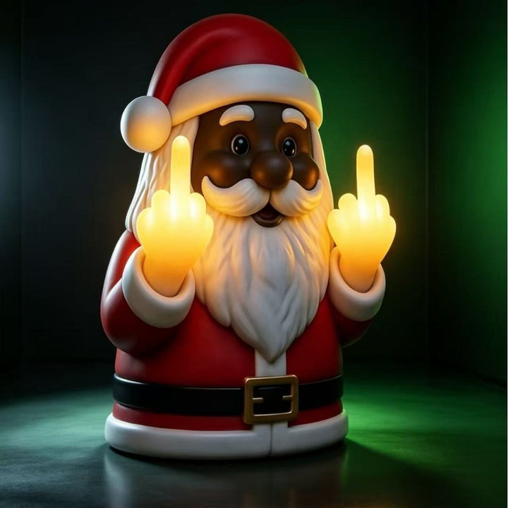 Verspielt Weihnachtsmann Figurine Licht Karnz