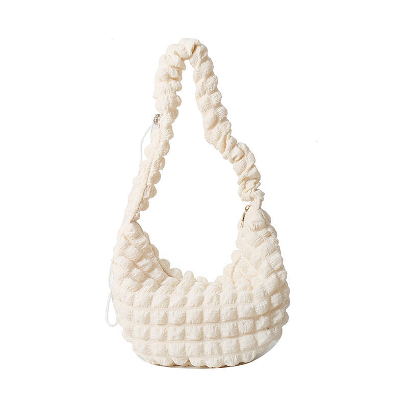 Texturiertes Stoff-Hobo-Bag Karnz