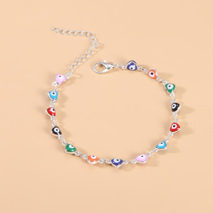 Bunte böse Augen Charm Fußkette Karnz