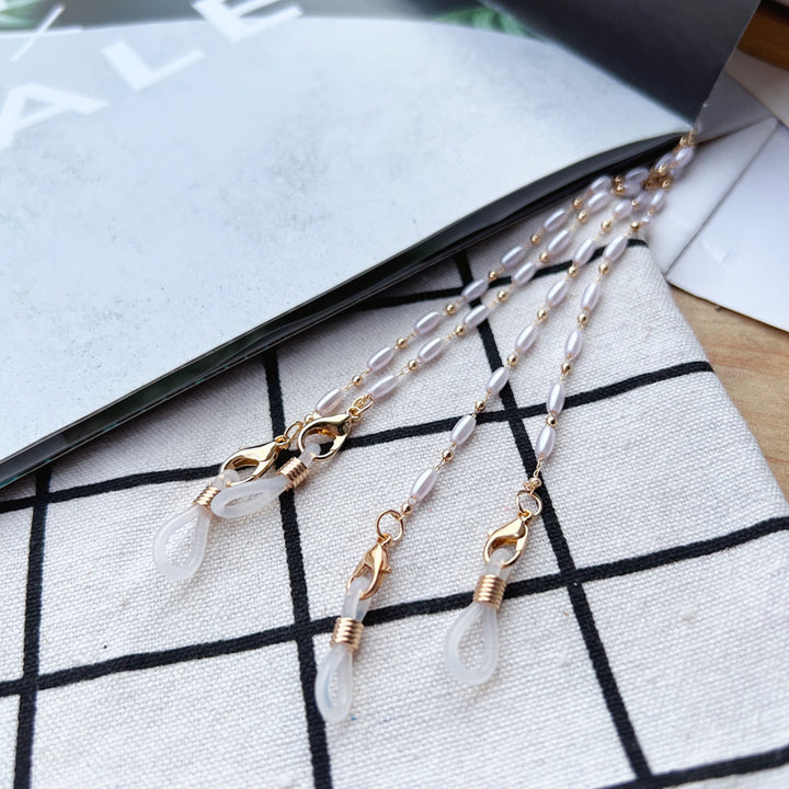 Elegante perlenverlinkte Brillen Kette Karnz 1786692183