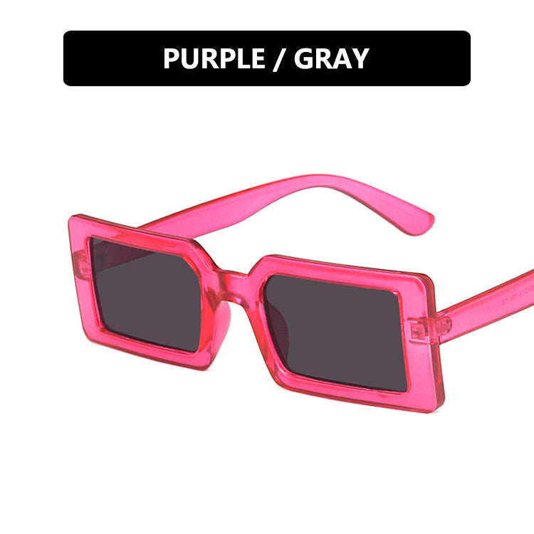 Damen quadratische Sonnenbrille mit modernem, breitem Rahmen und schützendem UV-Filter Karnz