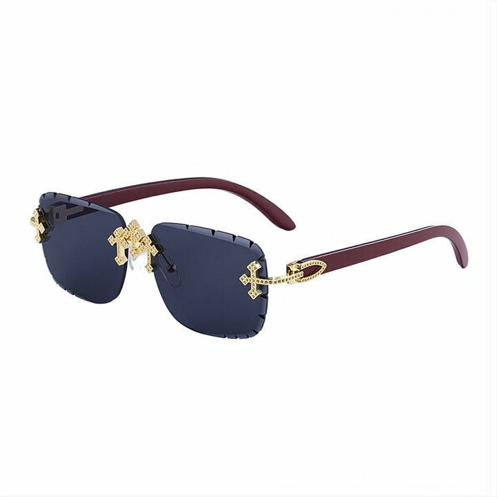 Elegante dekorative übergroße Sonnenbrille