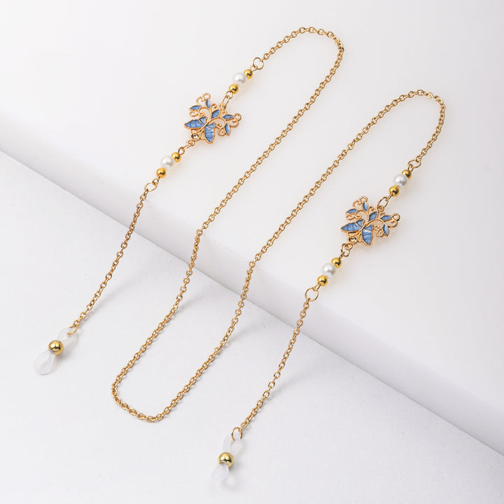 Zarte florale Brillenketten Karnz