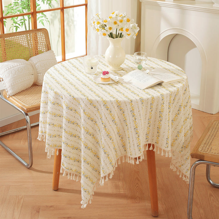 Blumenmuster Tischdecke