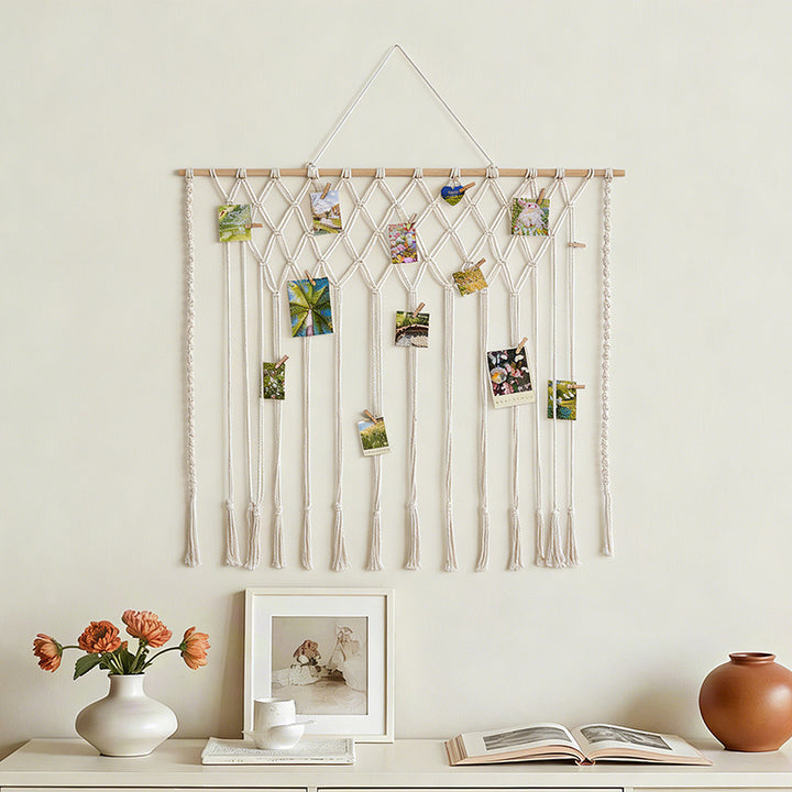 Macrame Fotoanzeige Wandbehang