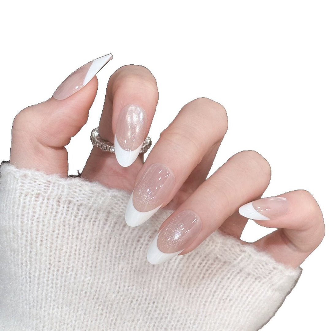 Elegantes French Tip Press-On-Nagelset