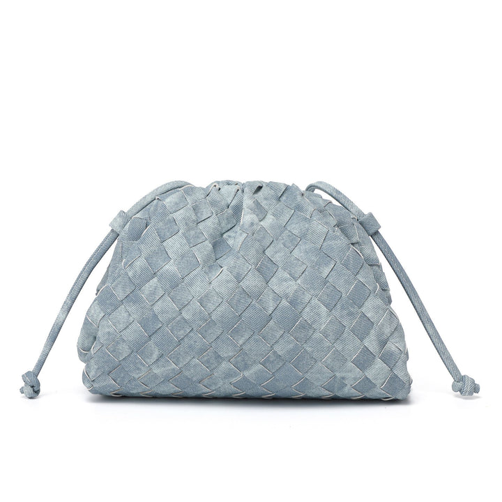 Elegante Gewebte Leder Eimer Tasche Karnz