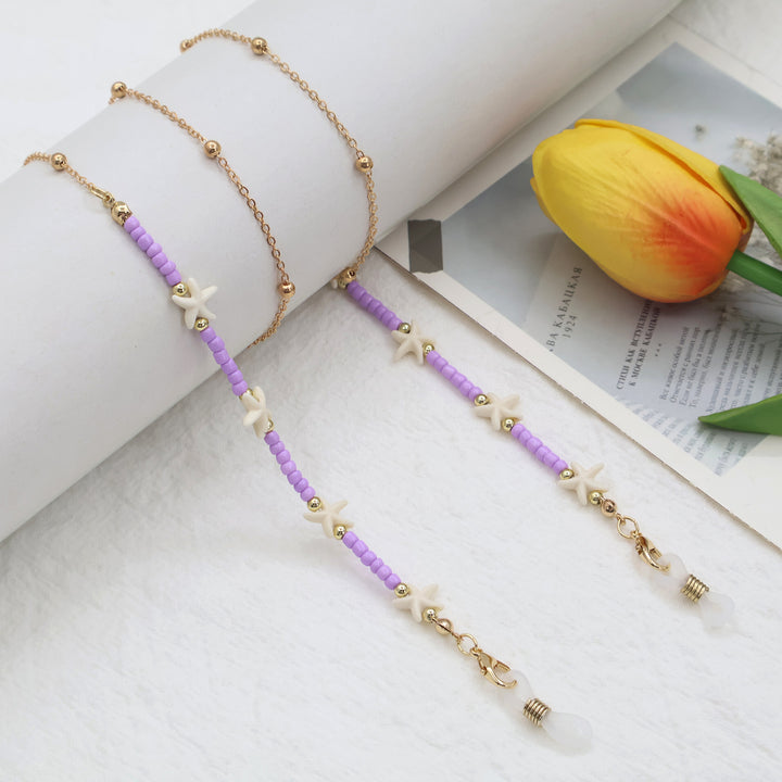 Strand-inspirierte Perlen-Brillenband Karnz