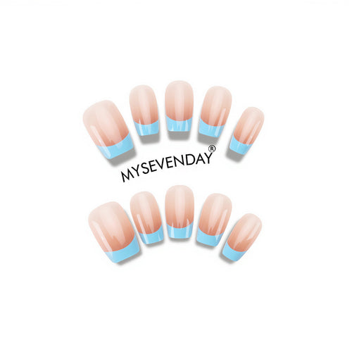 Künstlerische French Tip Presse-nägel Karnz