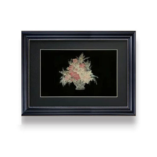 Gerahmtes Blumen Kunstwerk