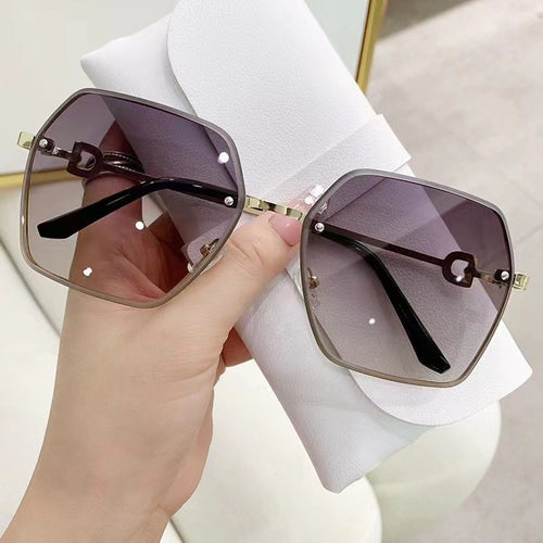 Stylische Oversized Quadrat Sonnenbrillen