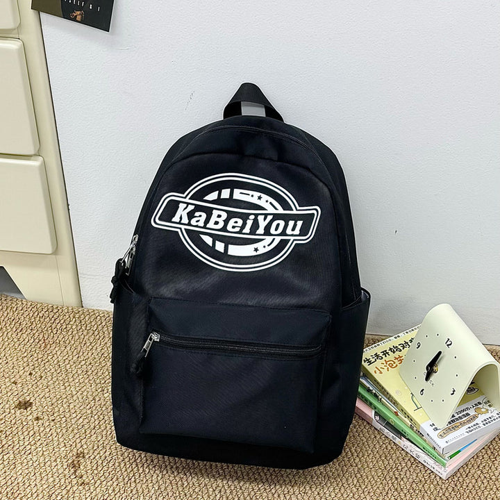 Trendige lässige Rucksack mit Plüsch-Schlüsselanhänger Karnz