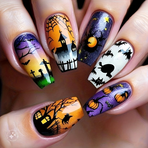 Halloween-Themen Spektakuläres Nagelkunstset