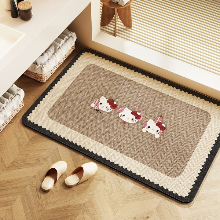 Elegante dekorative Badezimmermatte für Zuhause