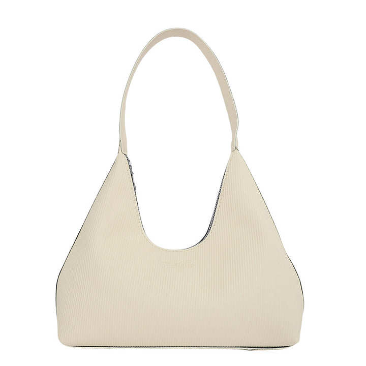 WoTexturiertes geripptes Hobo-Handtasche Karnz