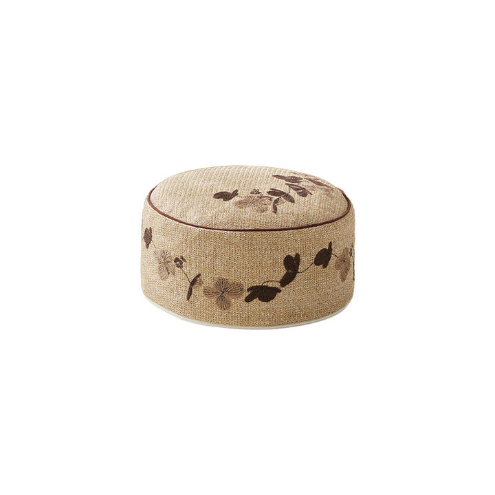 Bodensitzpouf in Blütenform mit kuscheliger Teddy‑Fleece‑Oberfläche und abnehmbarem Bezug